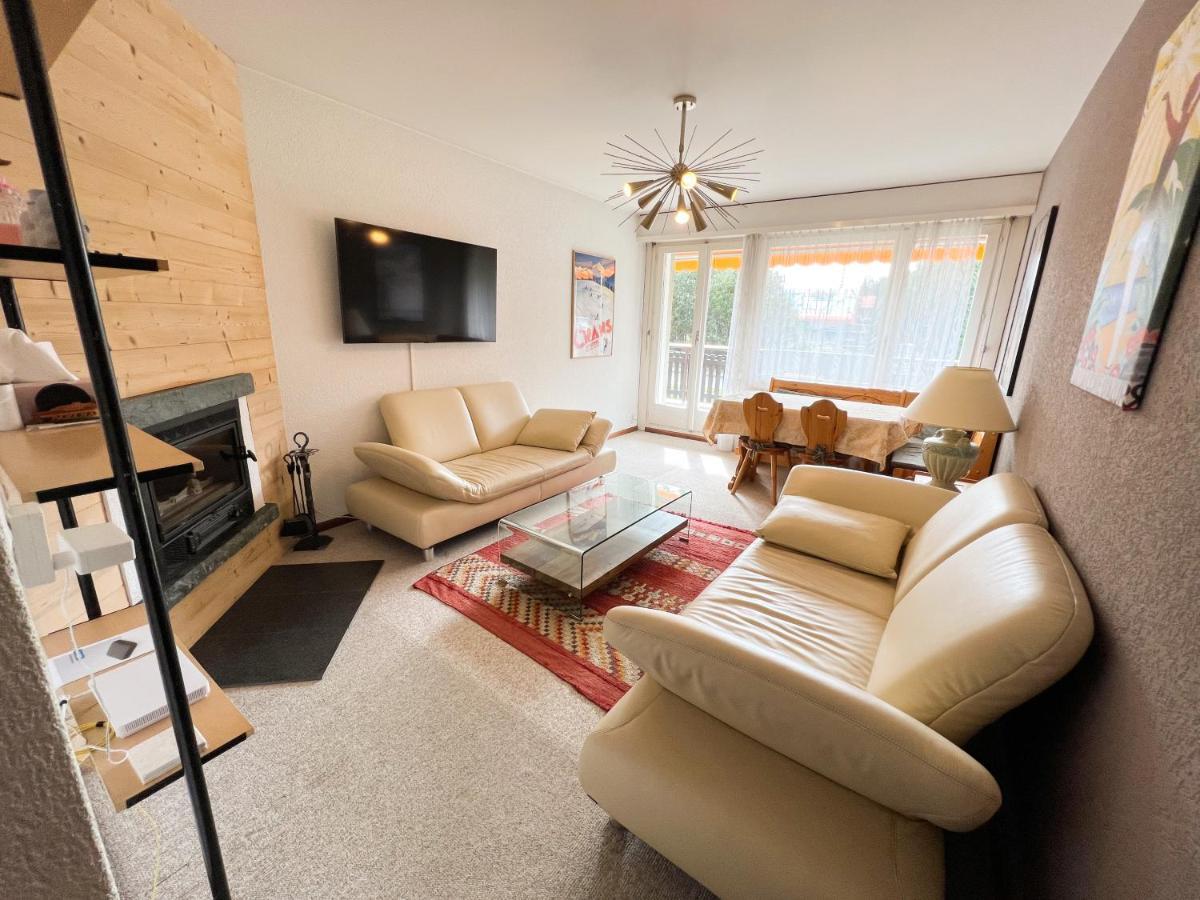 Bel Appartement 3 Pieces Au Pied Des Pistes De Ski 克莱恩 蒙塔纳 外观 照片